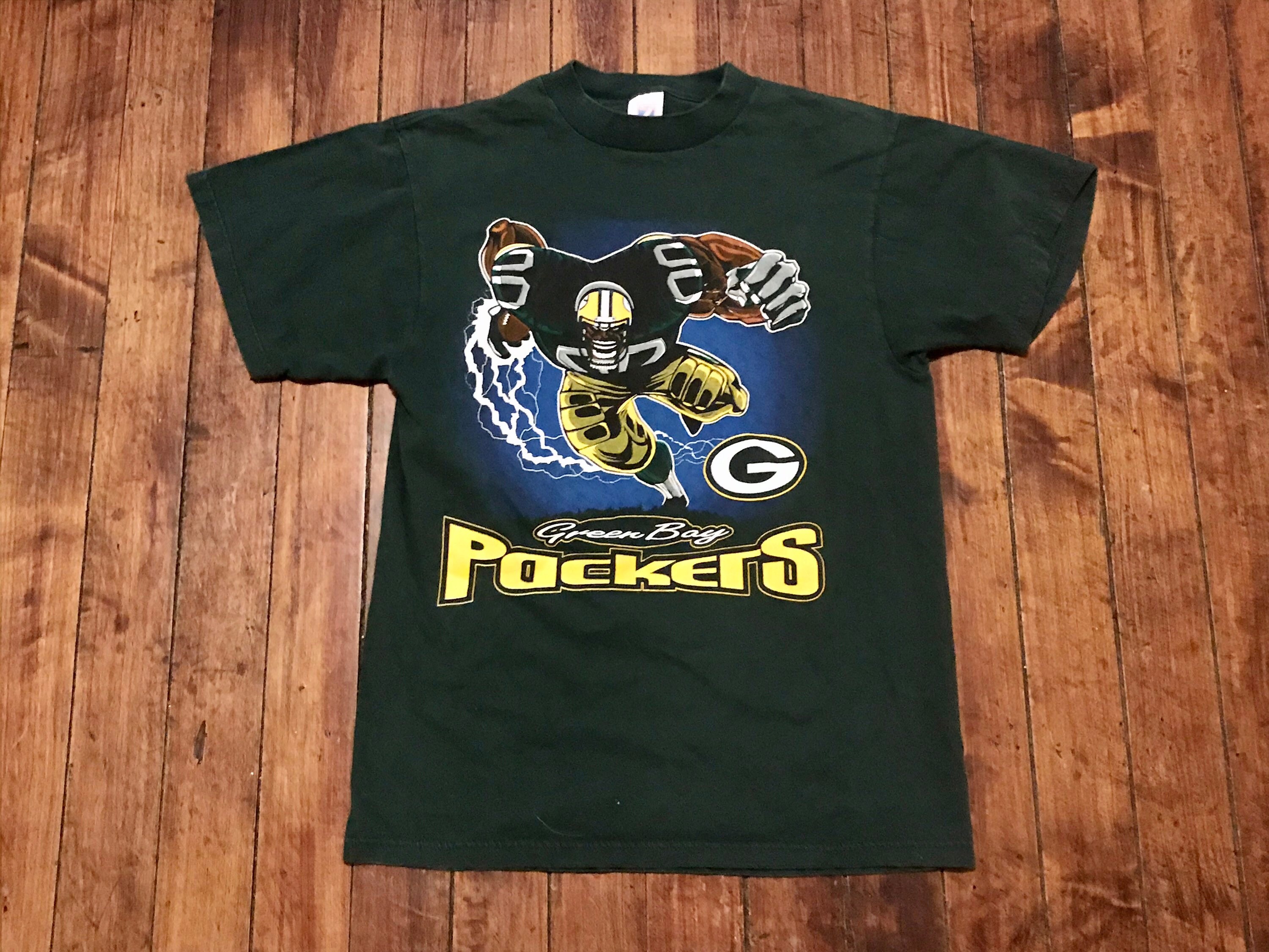 Green Bay Packers tshirt vintage graphic tee shirt runningback | Etsy