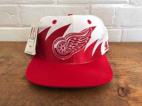Detroit Red wings sharktooth snapback hat vintage