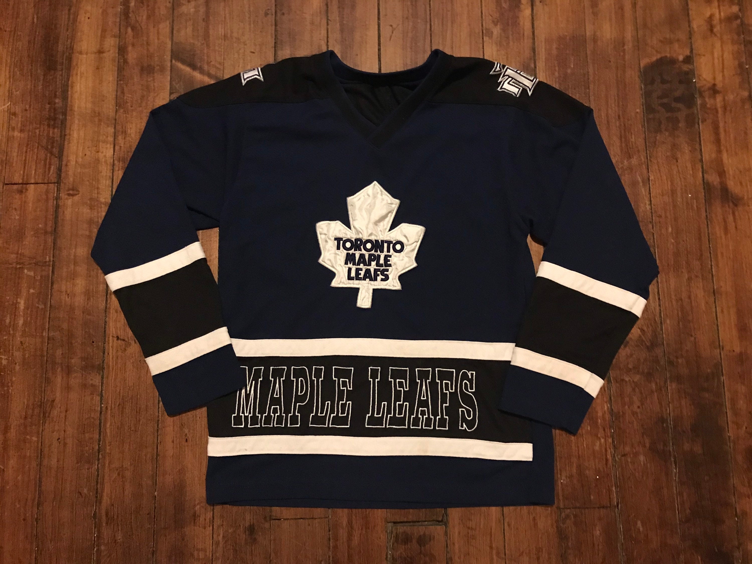 1960's Toronto Maple Leafs Vintage NHL Hockey Childrens Wool Sweater Jersey