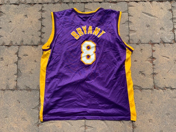 Vintage Champion Kobe Bryant Jersey #8 Los Angeles Lakers LA NBA Size 44
