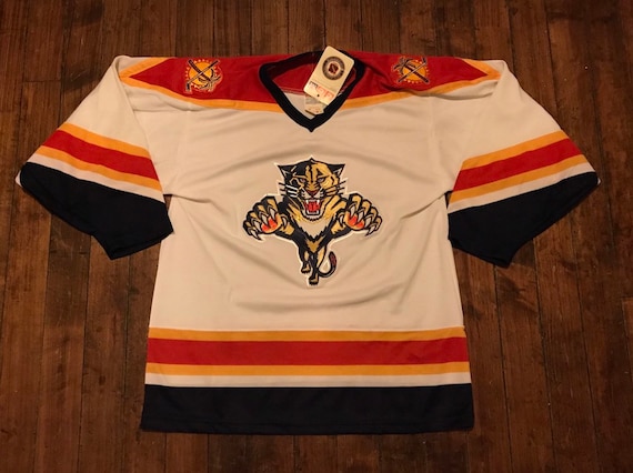 PAUL LAUS Florida Panthers 1996 Away CCM Vintage NHL Hockey Jersey