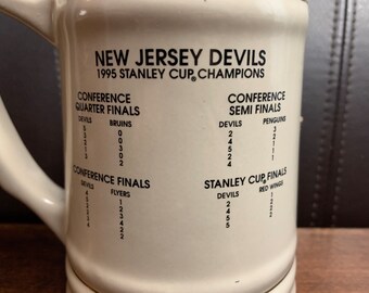 Deadstock Vintage New Jersey Devils 1995 Stanley Cup - Depop