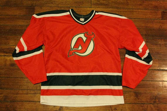 devils red and green jersey