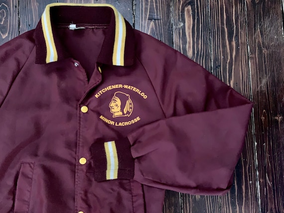 Kitchener Waterloo Minor Lacrosse Windbreaker Jacke Vintage 1980er
