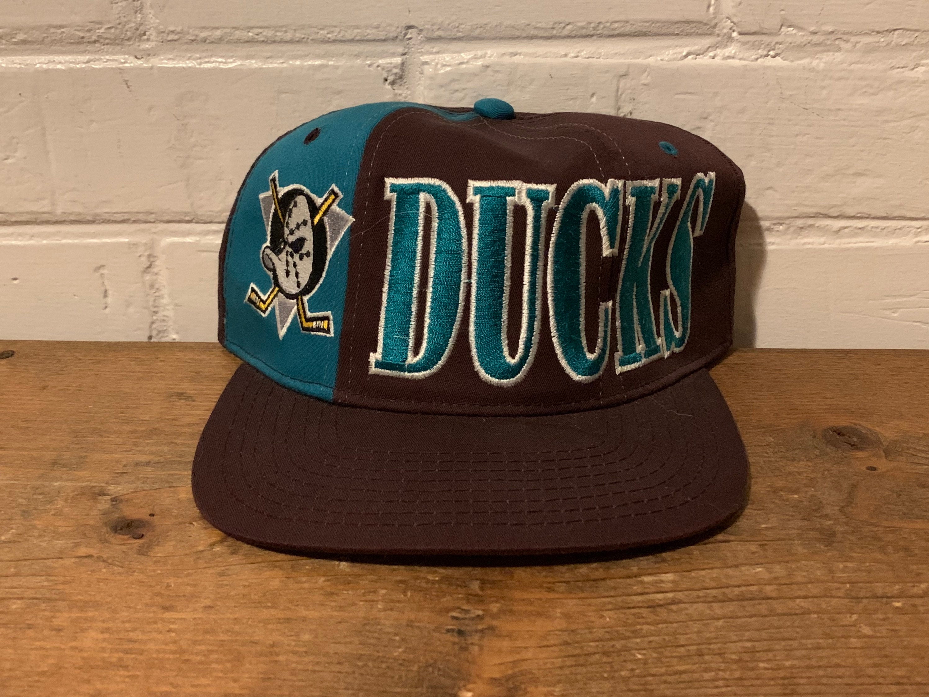 Vintage NHL Anaheim Mighty Ducks On Fire Snapback Hat – 🎅 Bad Santa