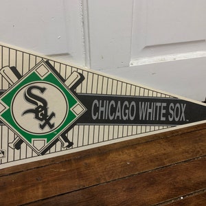1990s Chicago White Sox MLB baseball Pennant vintage sports collectible wall decor sign