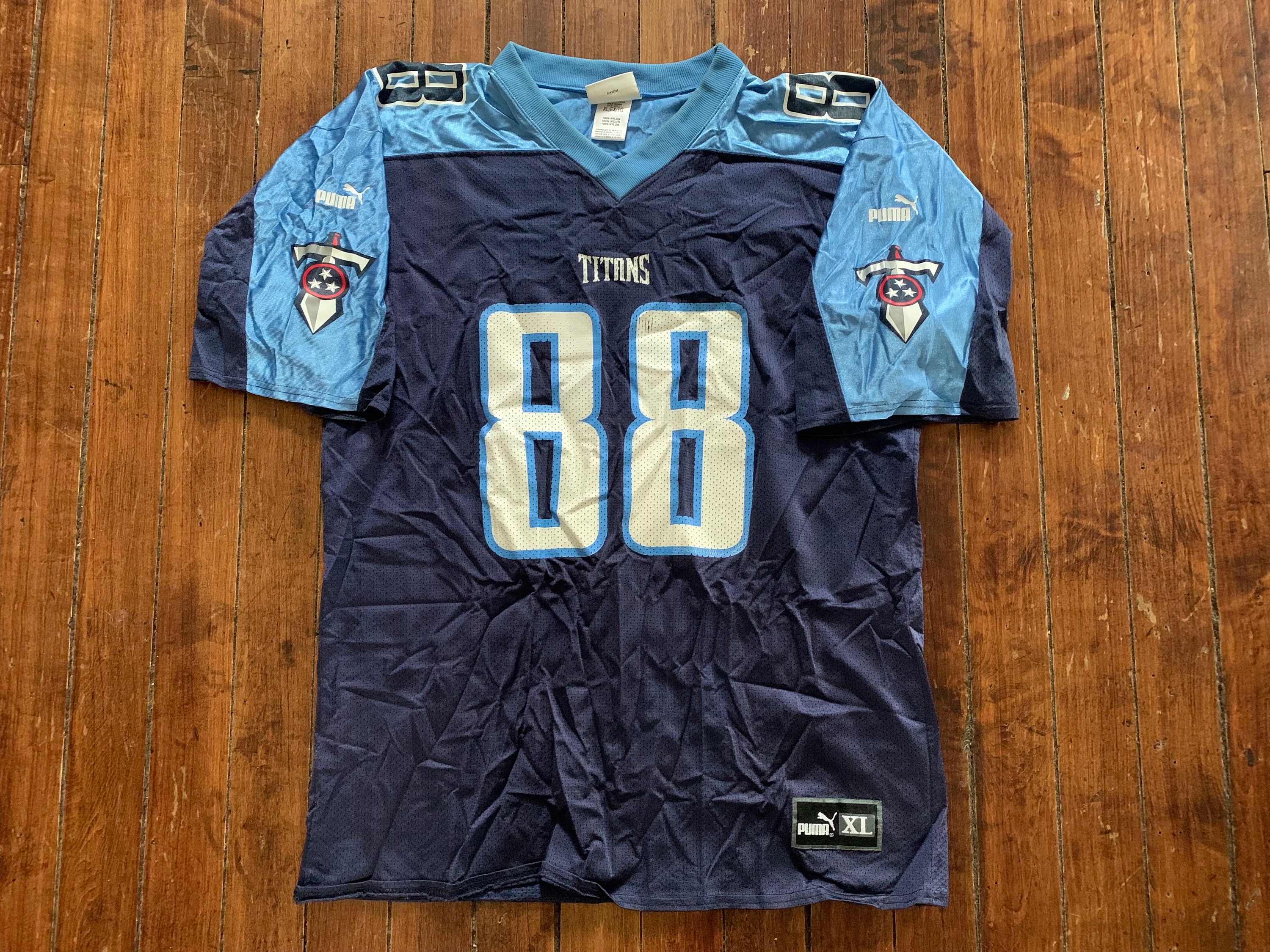 Jerseyrama Eddie George Houston Unsigned Custom Blue Sewn New Football Jersey Size S, M,L,XL,2XL,3XL