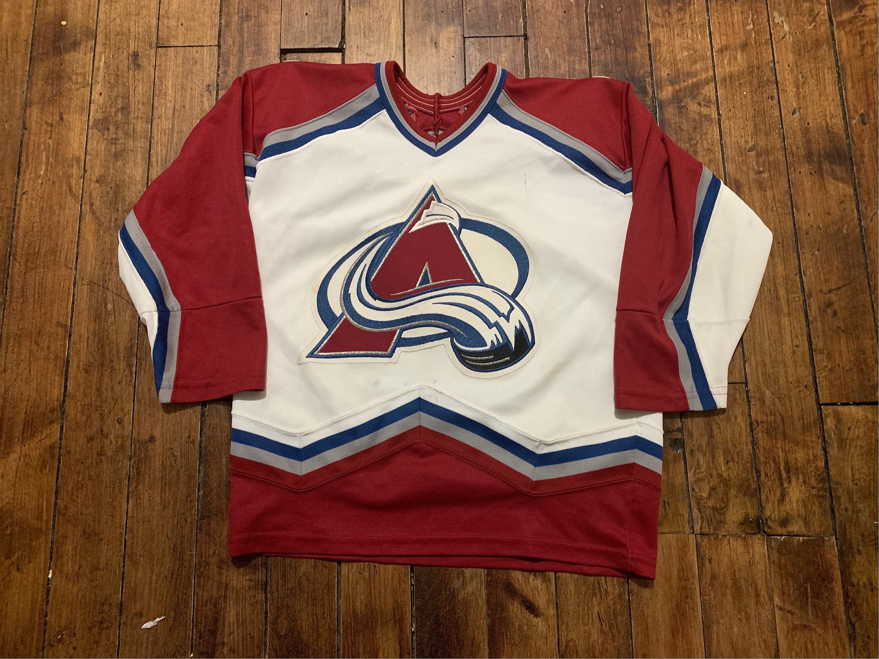 Vintage Colorado Avalanche Patrick Roy Koho Hockey Jersey, Size XL