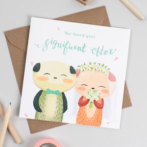 You found your significant otter Wedding Card image 2