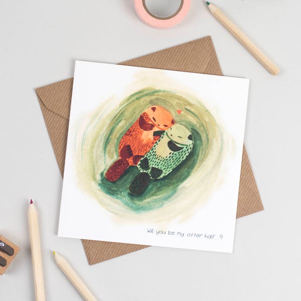 Will you be my "Otter" half Greeting Card