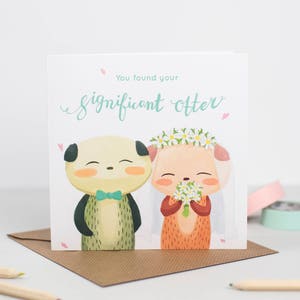 You found your significant otter Wedding Card image 1