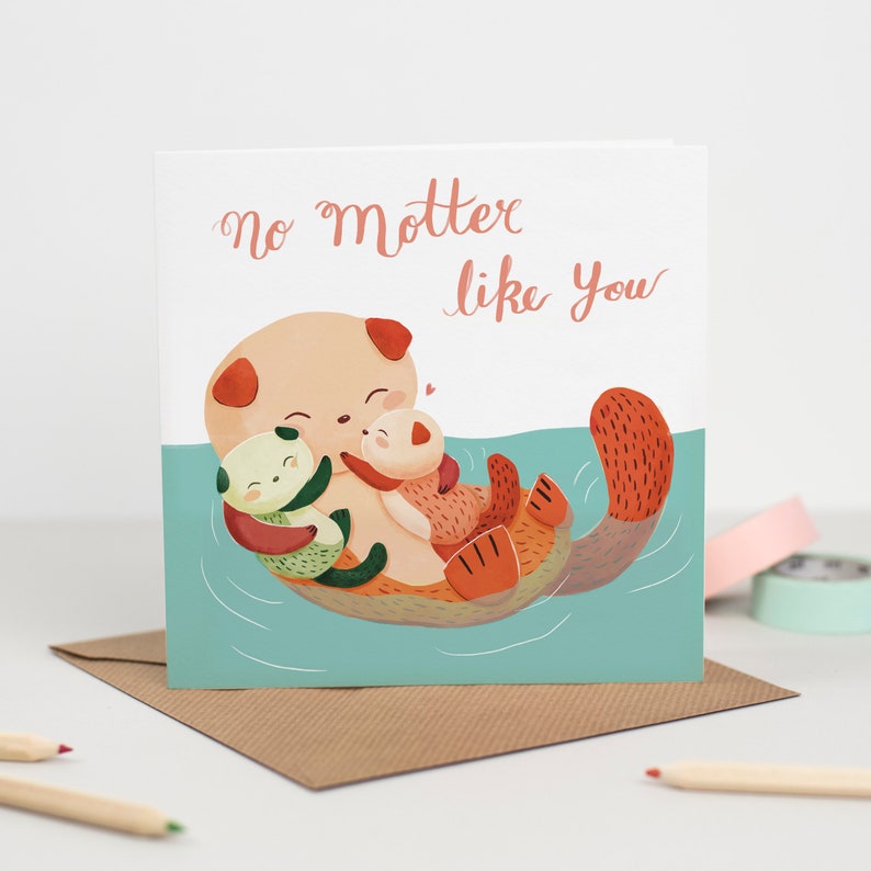Otter Mother's day Card image 1