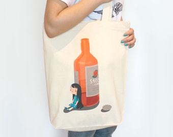 Illustrated Cider Tote Bag