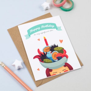 Carte d'anniversaire pour ma carte d'amour « Loutre » significative (bleu sarcelle)