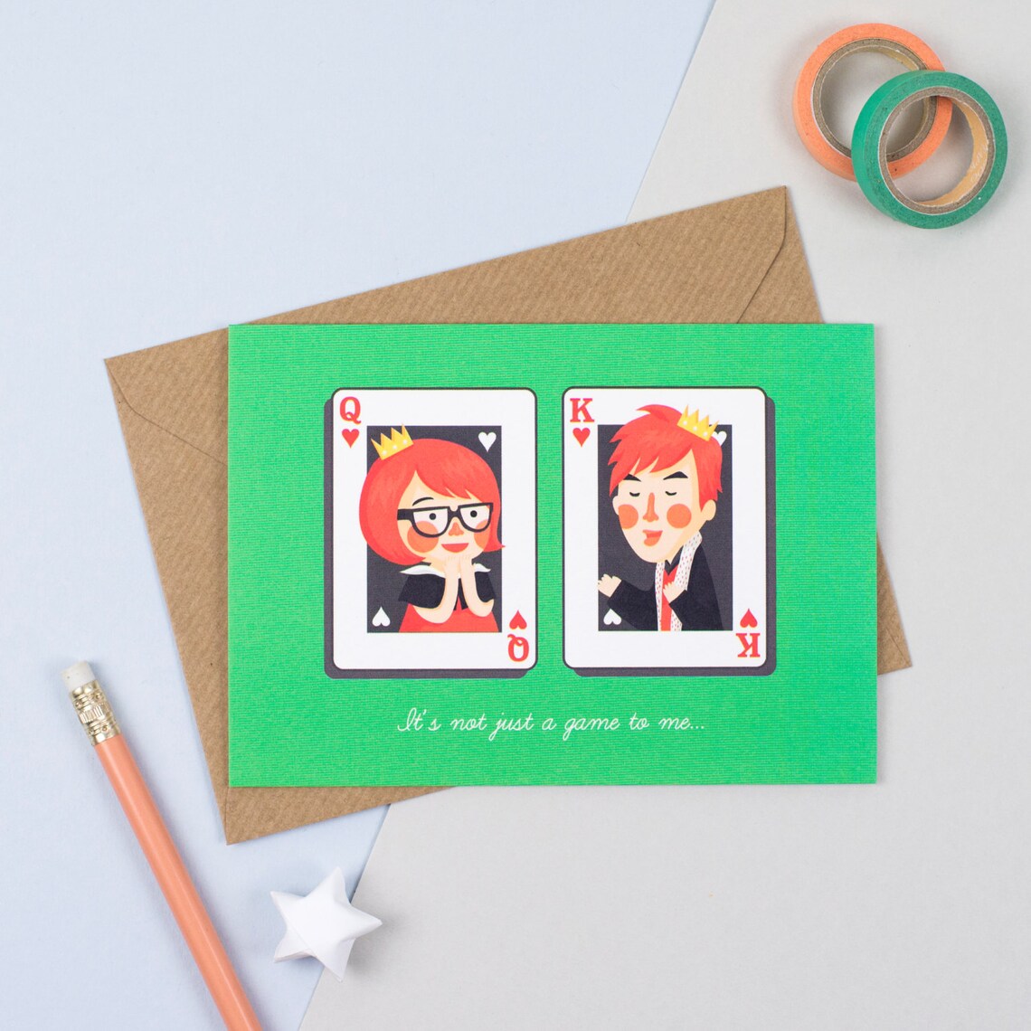 Re e la regina di cuori Greeting Card Etsy Italia