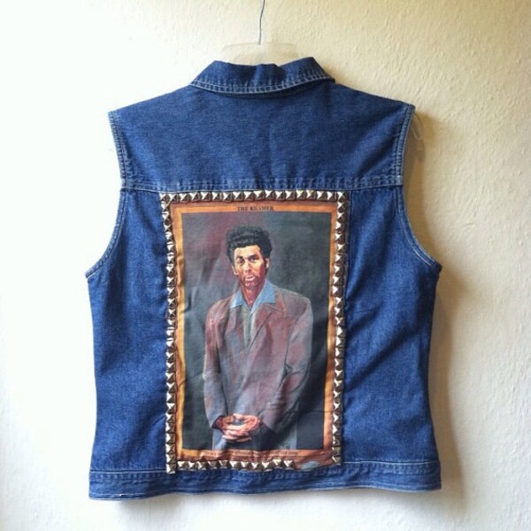 Handmade Cosmo Kramer Studded Denim Vest