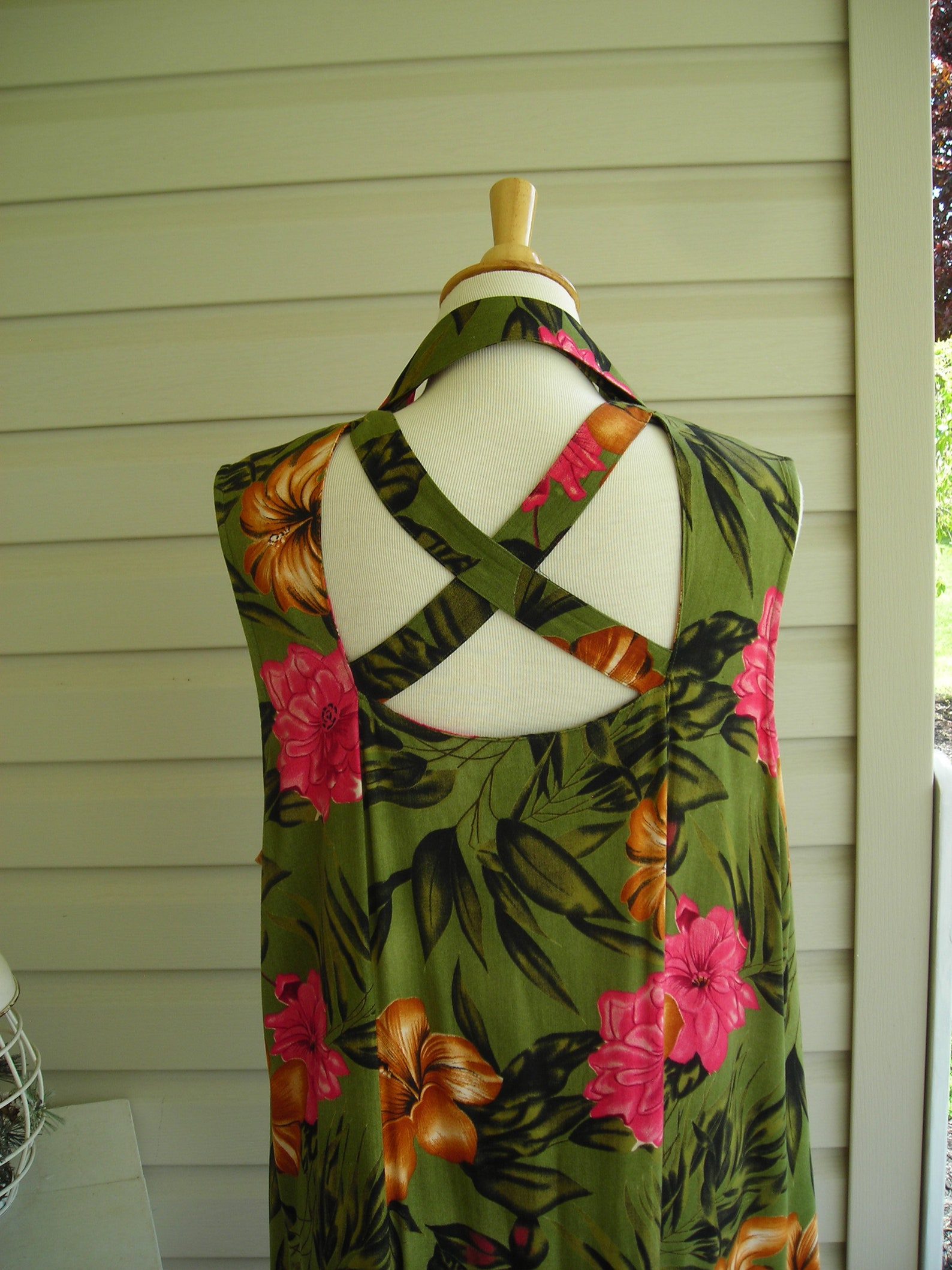 avocado green gown