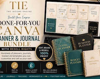 Ultimative 7.500+ Done-For-You Canva Planner, Journal & Tracker Mega Bundle
