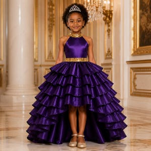 girls purple formal dress Pageant Dresses Violet Dresses For Lilac Girl Tulle Kids Violet Dress For Girl dance