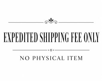 Additional Shipping Fee – Expedited Shipping Upgrade – No Physical Item
