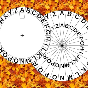 Caesar Cipher Wheel Code Disk