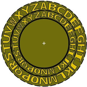 Cäsar Chiffrerad Code Disk