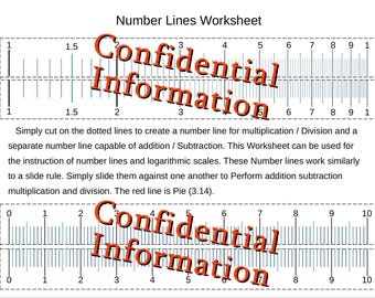 Slide rule and Logarithmic scale. Simple Math project.