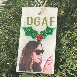 cigarette christmas ornament Burning Near Trees Dont You Think Vintage Christmas Smoking Advertisement Ceramic
