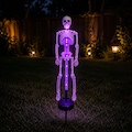 Skeleton Solar Light Garden Stake | Halloween Yard Decor | Outdoor Solar Light | Haunted Garden Halloween Stake
