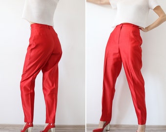Red Yves Ssaint Laurent pants trousers / Size US 8 / Size Small