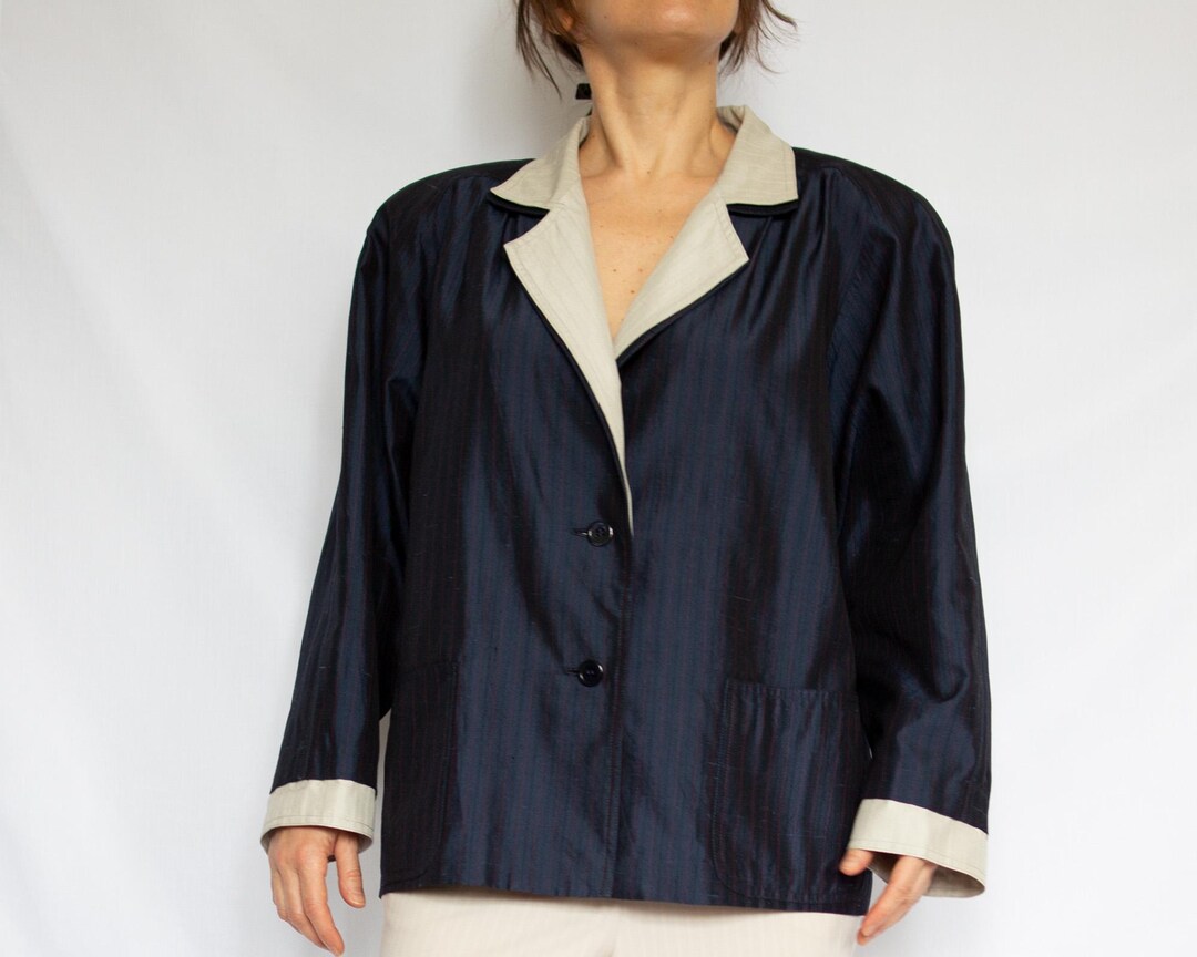 Veste vintage, années 70/80, velours matelassé - France