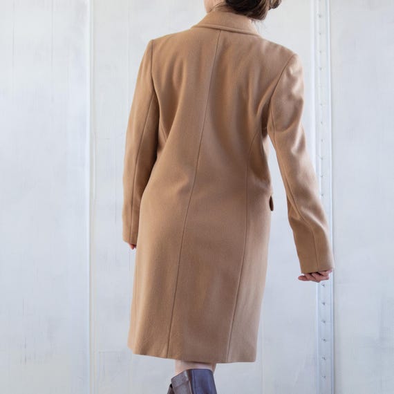 90年代ヴィンテージ キャメルウールカシミアコート - ダブルブレスト 