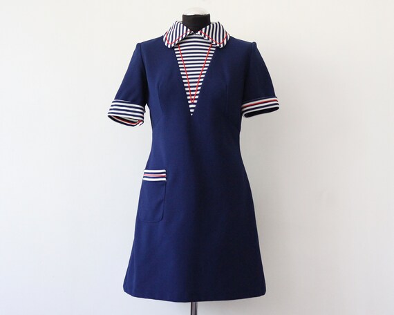 Vintage Striped Midi Dress main image 0