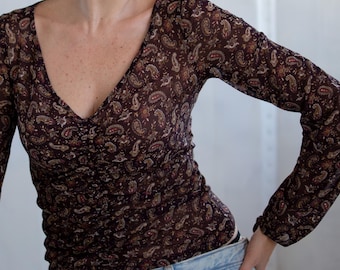 cop. copine アートプリント 長袖トップス cop. copine アートプリント 長袖トップス cop. copine アート