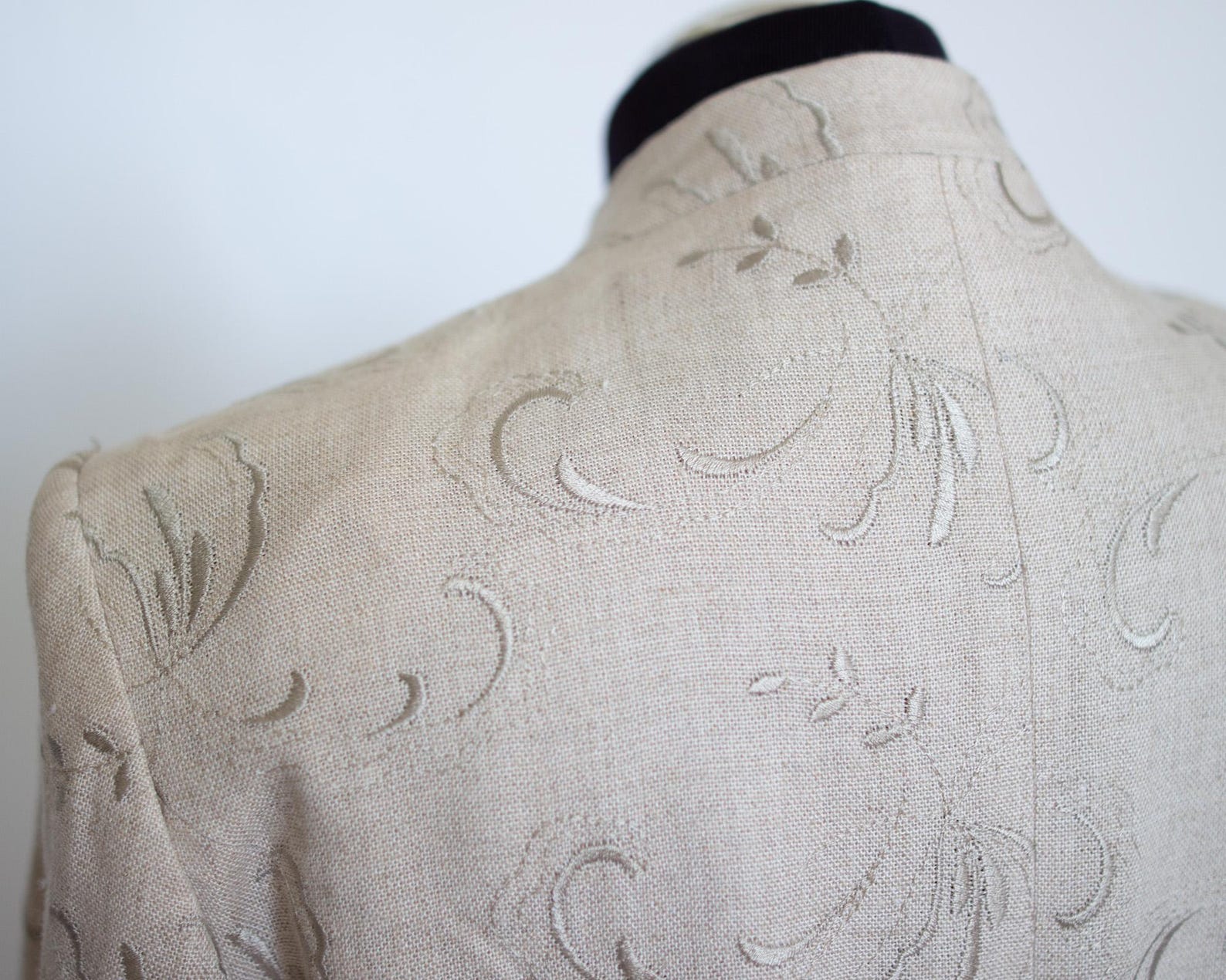 Heritage Linen-Blend Hunting Short Coat - Beige