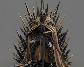 Black Knight Armor Gothic Medieval Suit Gold Trim Glossy Full Body Cosplay Costume