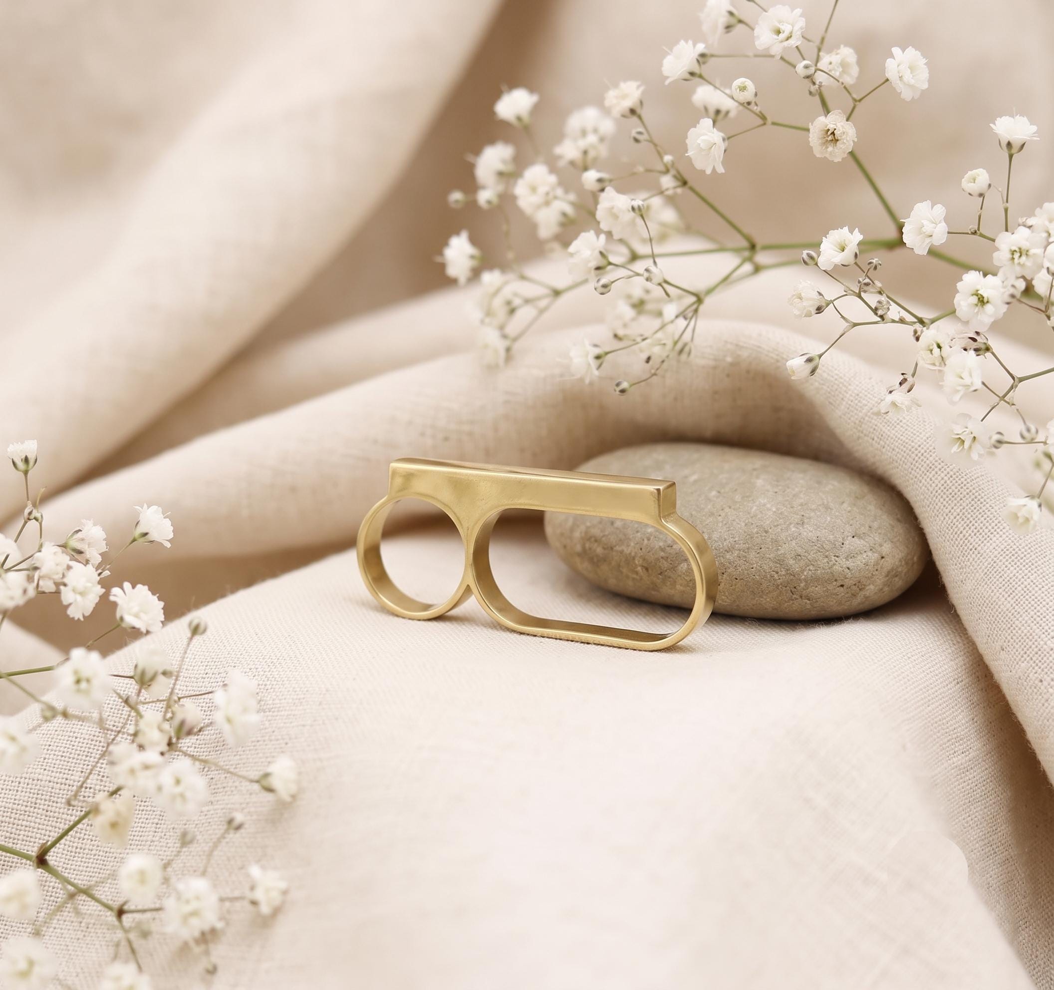 Three finger ring - Etsy 日本