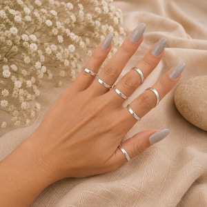 Arthritis Splint Ring , Swan Neck Finger Splints, EDS Finger Support Rings, Hyperextension Joint Stabilizer, Silver Knuckle Brace, Handmade