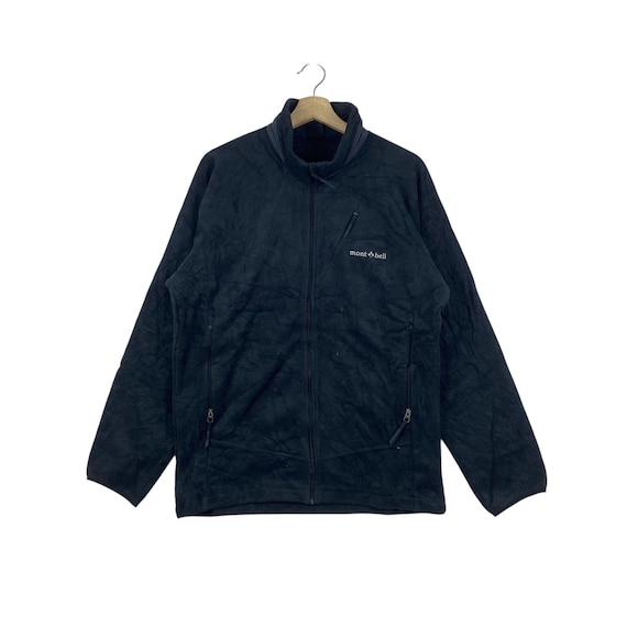 Mont-bell, Vintage MONTBELL Japan Fleece Jacket Full Zip Outdoor Hiking Windbreaker Lightweight Technical