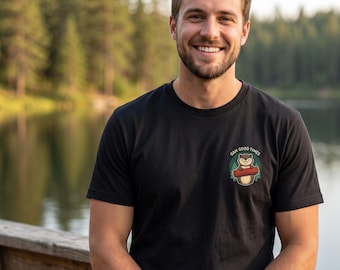 Bear Holding Coffee Chest | T-Shirt