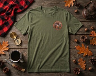 Candy Bandit Raccoon Tee, Retro Halloween Shirt, Autumnal Spooky Season Gift