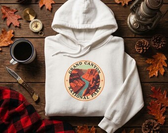 Grand Canyon National Park Hoodie, Retro Canyon Sweater, Arizona Park Gift