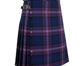Kilt tradizionale scozzese da uomo, tessuto pesante da 8 iarde, vestibilità personalizzata, abbigliamento formale.