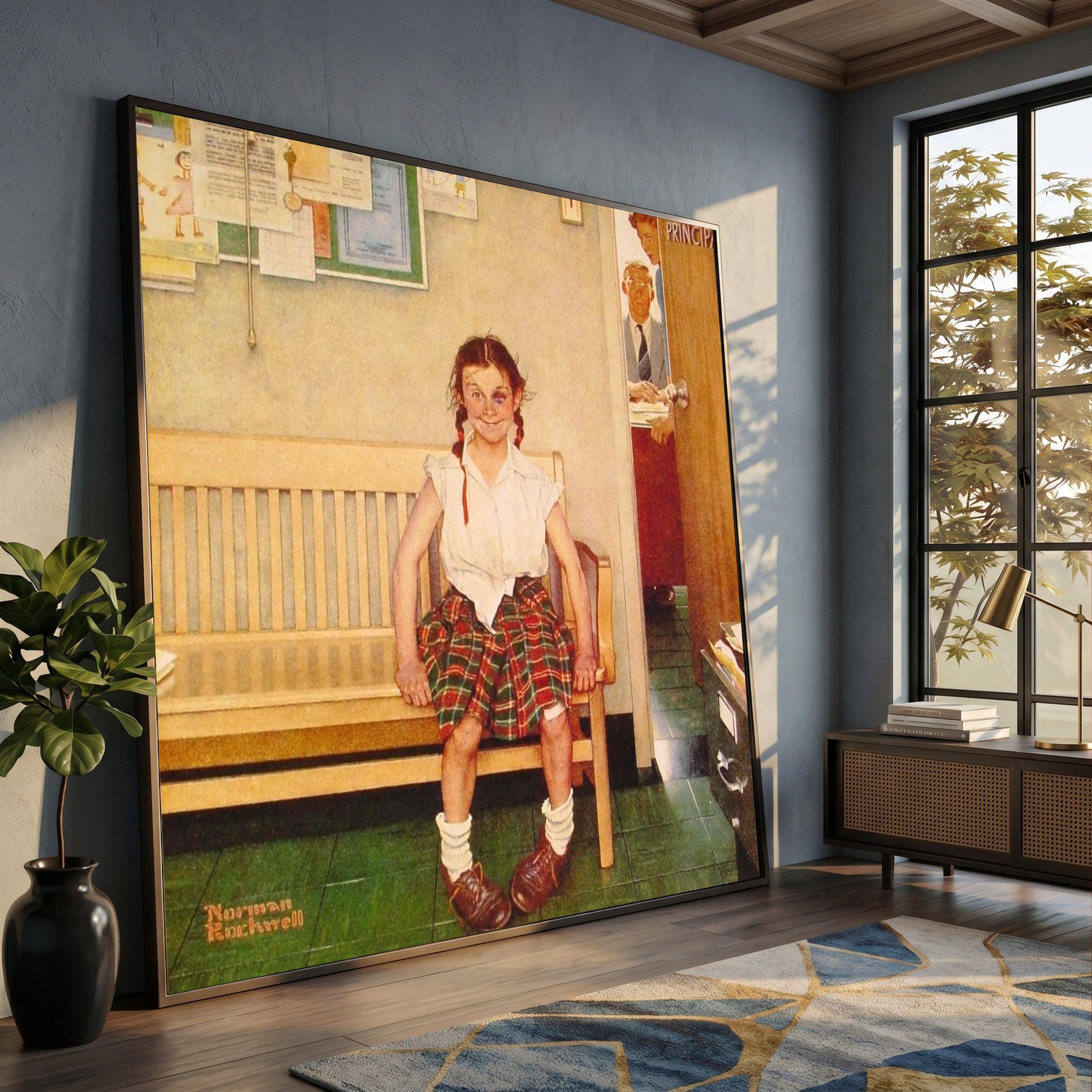 Norman rockwell girl - Etsy 日本