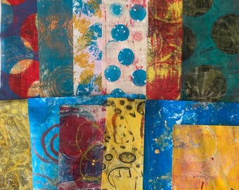 hand painted scrapbook collage journal paper mixed media junkjournal 12 pages sheets