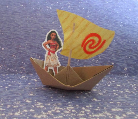 Moana Party Birthday Boat Water Sign Spiral Paper Boat Etsy Moana Party Birthday Boat Water Sign Spiral Paper Boat Etsy