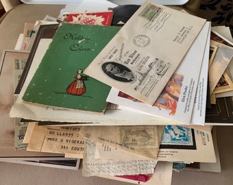 Vintage Paper Ephemera 150+ Items Mixed Lot