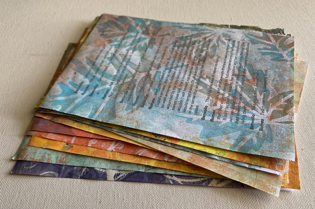 12 Altered Book Pages for Collage Notebook Journal Mixed Media Hand ...