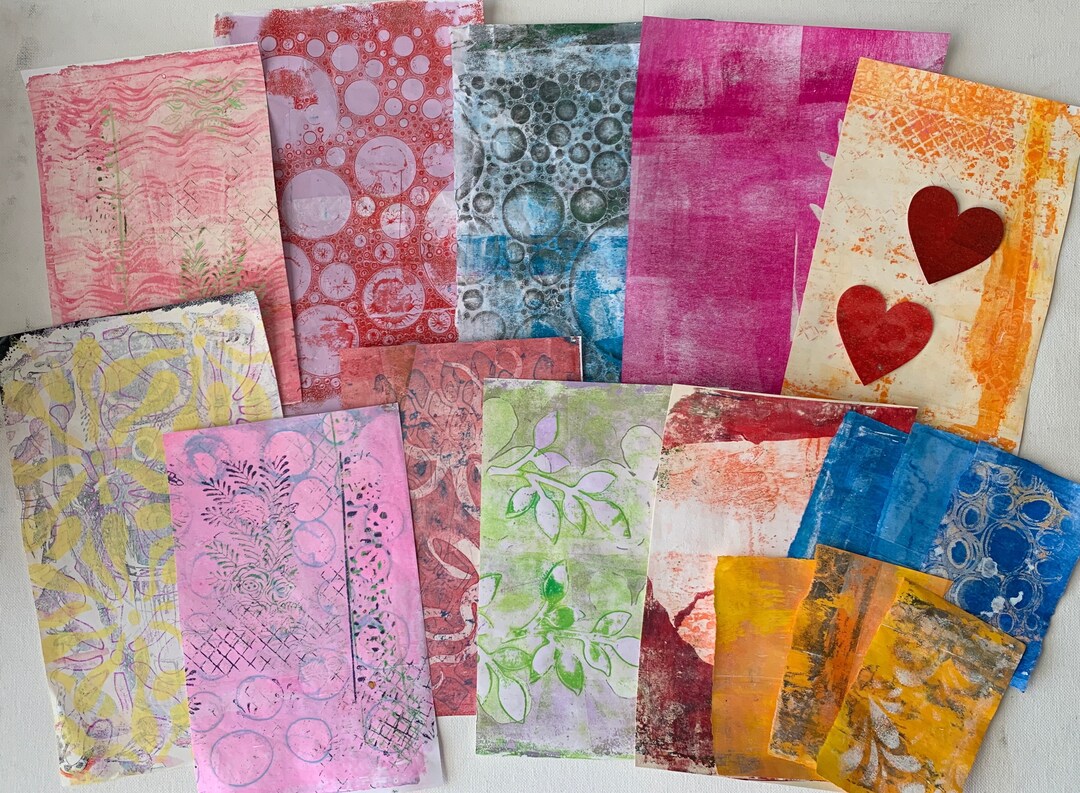 16 Pieces Papercraft Supplies Collage Lot Mixed Media Junk - Etsy