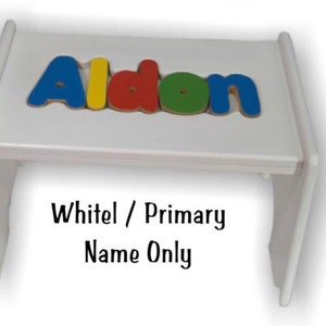 Personalized puzzle Stool    Name Only.